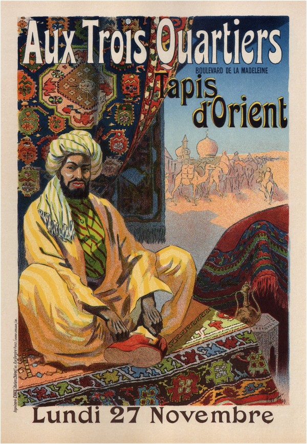 Aux Trois Quartiers Advertising Poster  Print